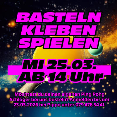 Ping Pong Bastel-Workshop für Jugendliche