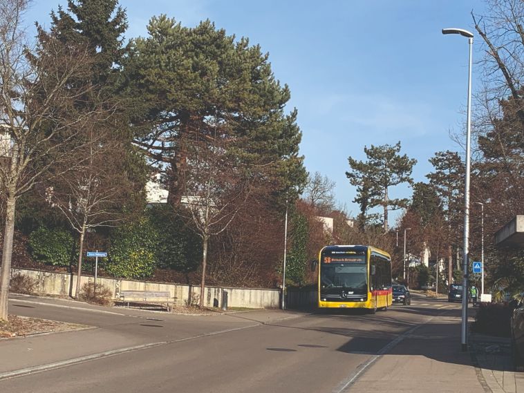 Der Bus 58 fährt seit anfangs Jahr auch durch Reinacher Quartiere. Foto: Gemeinde Reinach