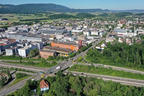 Industriezone Kägen von oben