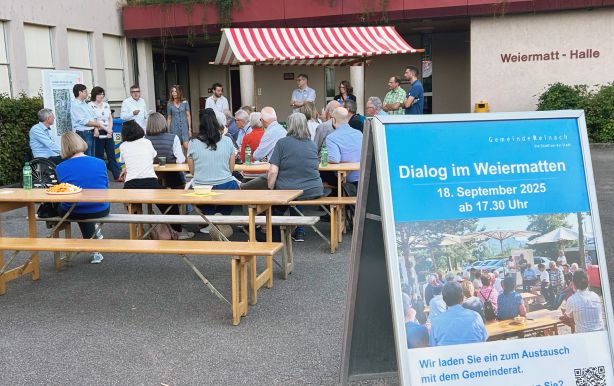 Gemeinderat und Mitarbeitende der Verwaltung standen Rede und Antwort im Weiermatten